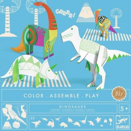 Colorear Construir Jugar Dinosaurios