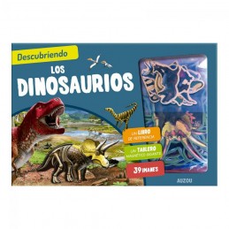 Descubriendo dinosaurios  Libro y tablero magnétic