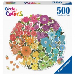 Puzzle Circle of Colors  Flores