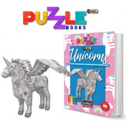 Puzzlebook Dibujos y maqueta cartón Unicornios