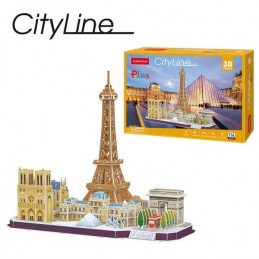 Puzzle 3D París City Line 