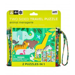 Puzzle 2 en 1 Animales selva
